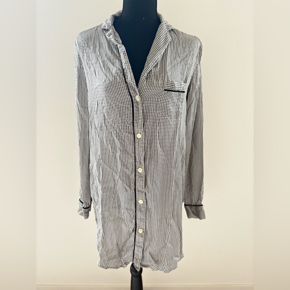 Victoria’s Secret Houndstooth Sleep Shirt - Size S - Picture 1 of 4